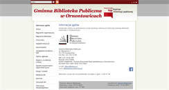 Desktop Screenshot of bip.gbp.ornontowice.pl